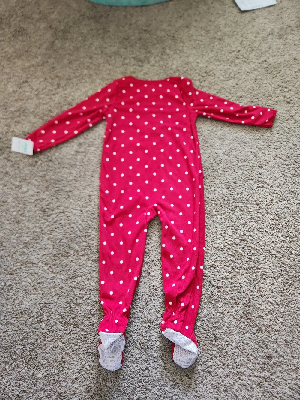 Carter's 2- Piece Set Of Red Reindeer And Pink Santa For Toddler Girls Size 3T